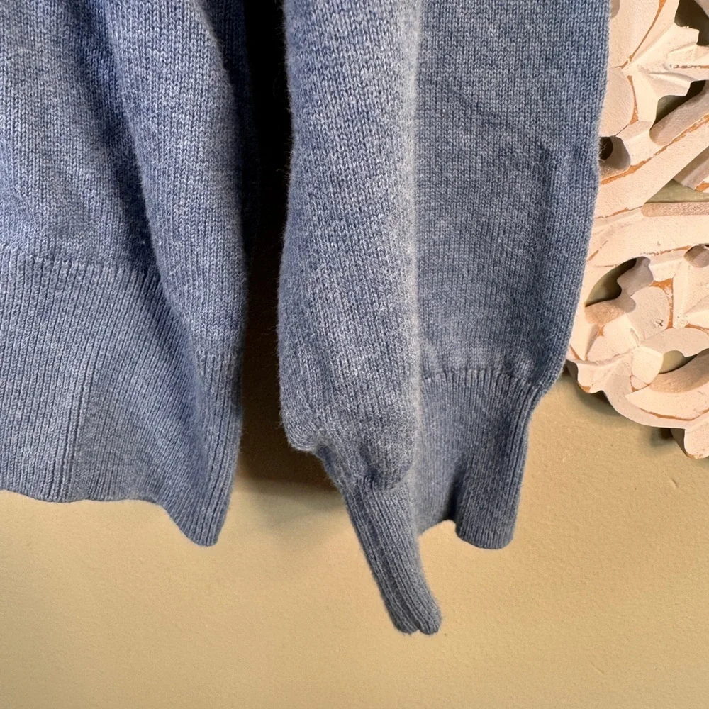 J. Crew Men’s Blue Half-Zip Mock Neck Sweater